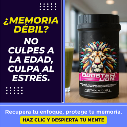 Lion Booster: Claridad y enfoque, sin cafeína.