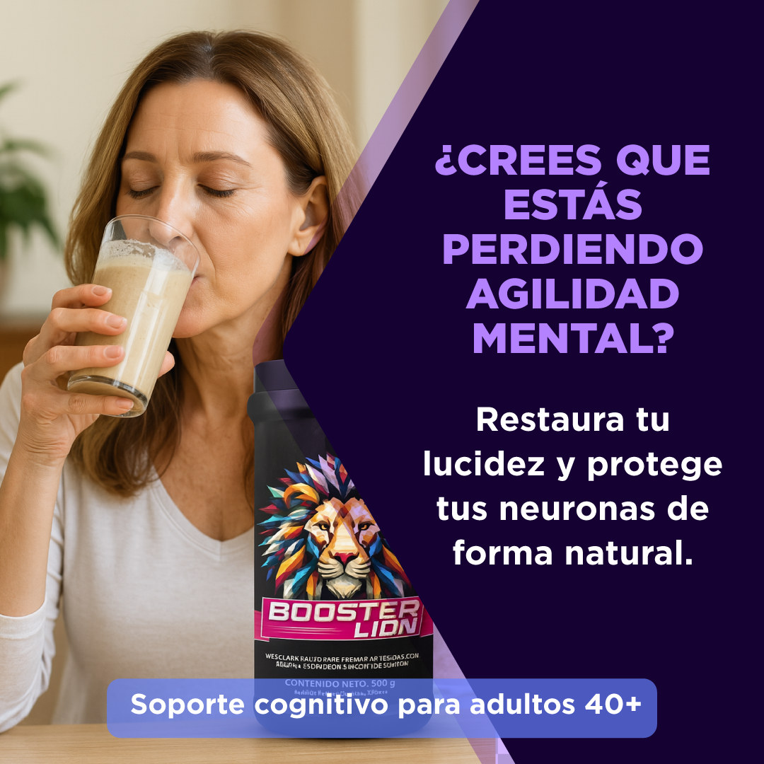 Lion Booster: Claridad y enfoque, sin cafeína.