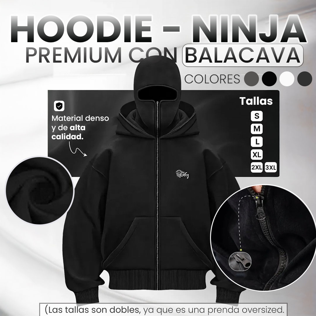 HOODIE NINJA CON BALACLAVA v2